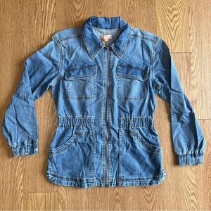 NWT Women’s Knox Rose blue jean utility jacket size M
